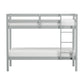 Hillsdale Kids and Teen Caspian Twin Over Twin Bunk Bed, Gray