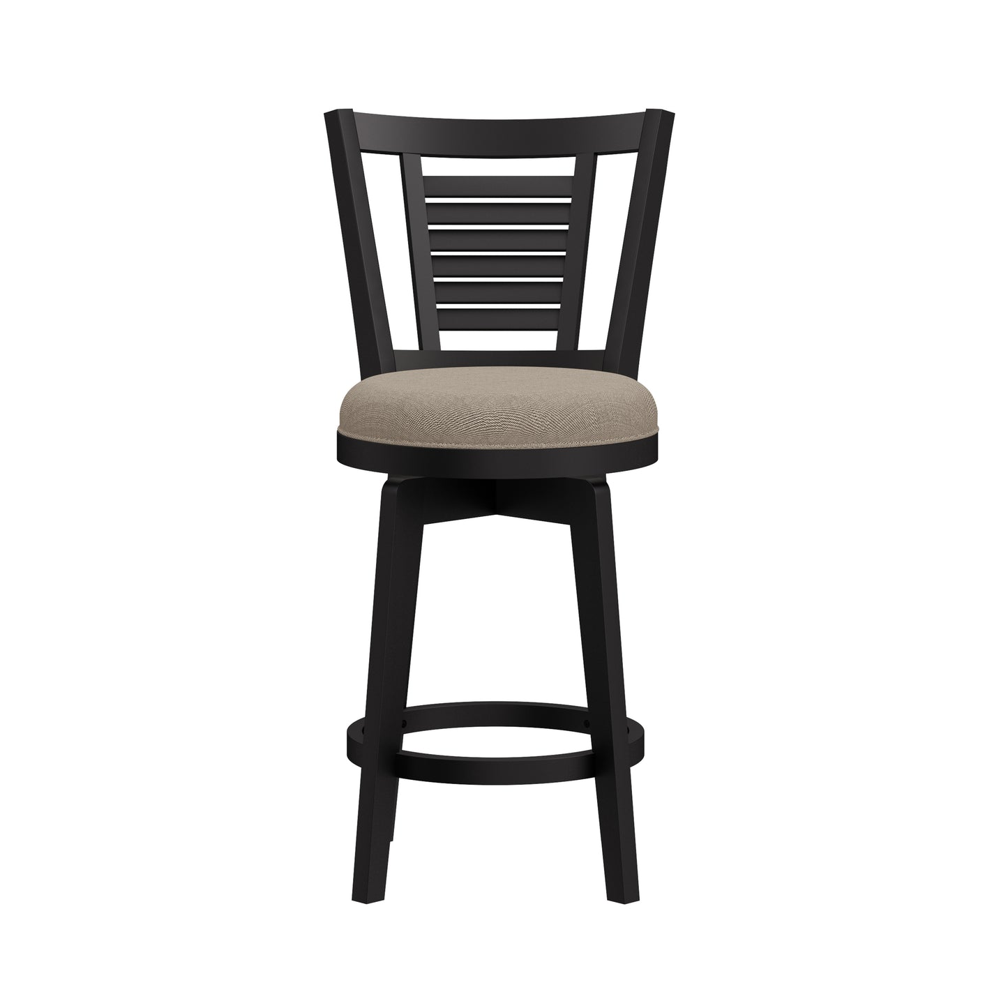 Hillsdale Furniture Foxmoor Wood Counter Height Swivel Stool, Black