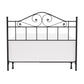 Hillsdale Furniture Harrison Full/Queen Metal Headboard with Frame, Textured Black