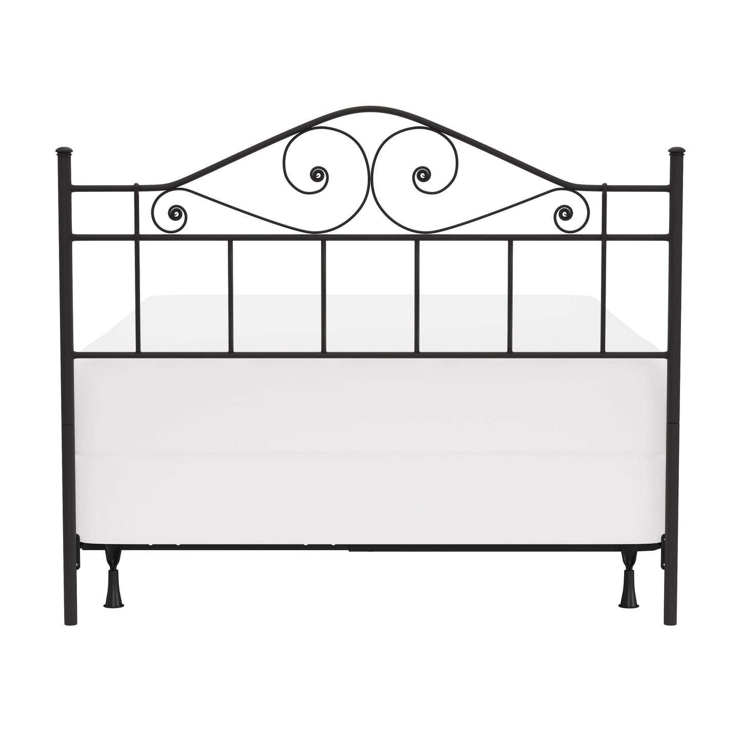 Hillsdale Furniture Harrison Full/Queen Metal Headboard with Frame, Textured Black