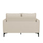 Hillsdale Furniture Alamay Upholstered Loveseat, Oatmeal