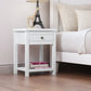 Living Essentials by Hillsdale Harmony Wood Accent Table, Matte White