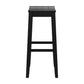 Hillsdale Furniture Fiddler Wood Backless Bar Height Stool, Black