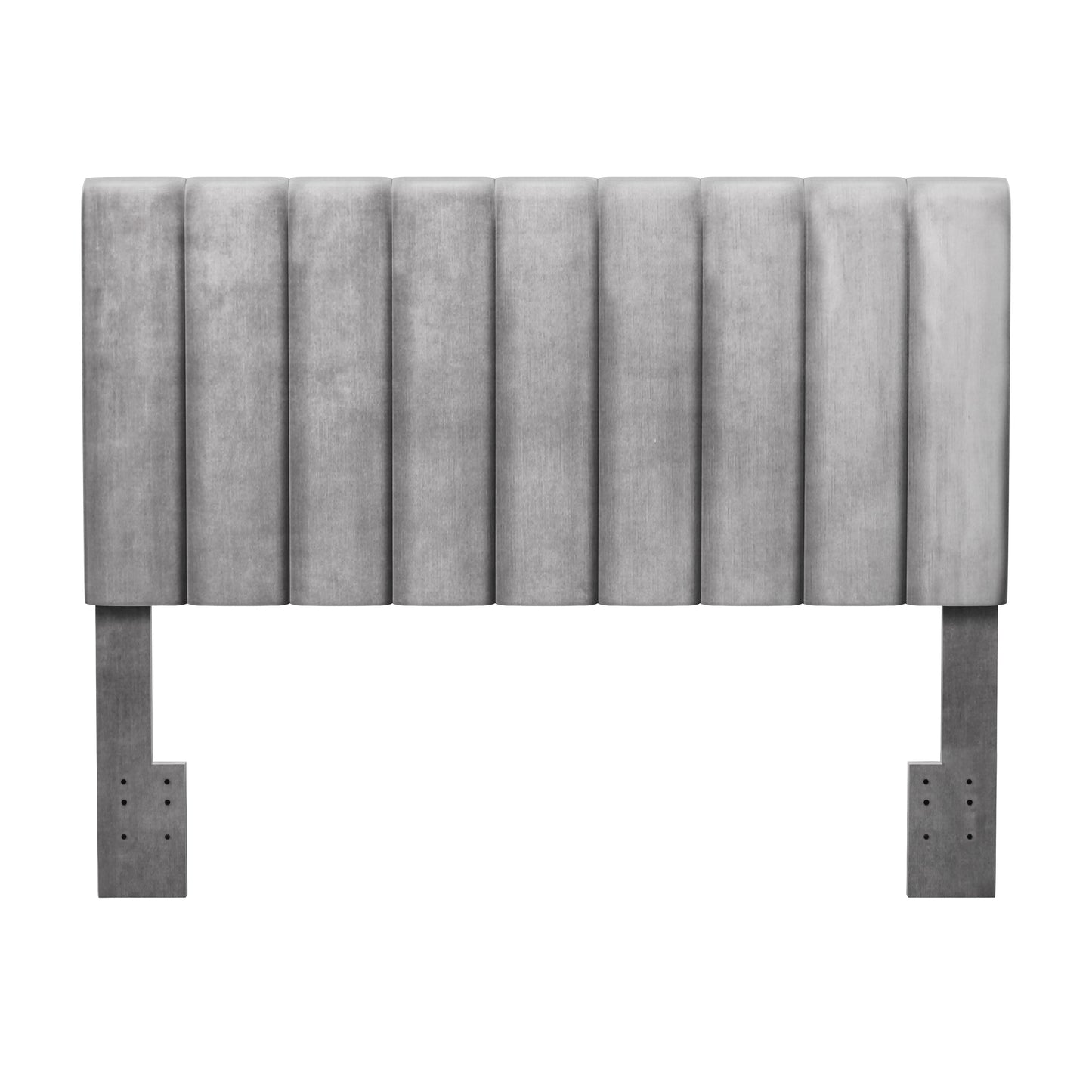 Hillsdale Furniture Crestone Upholstered Full/Queen Headboard, Silver/Gray