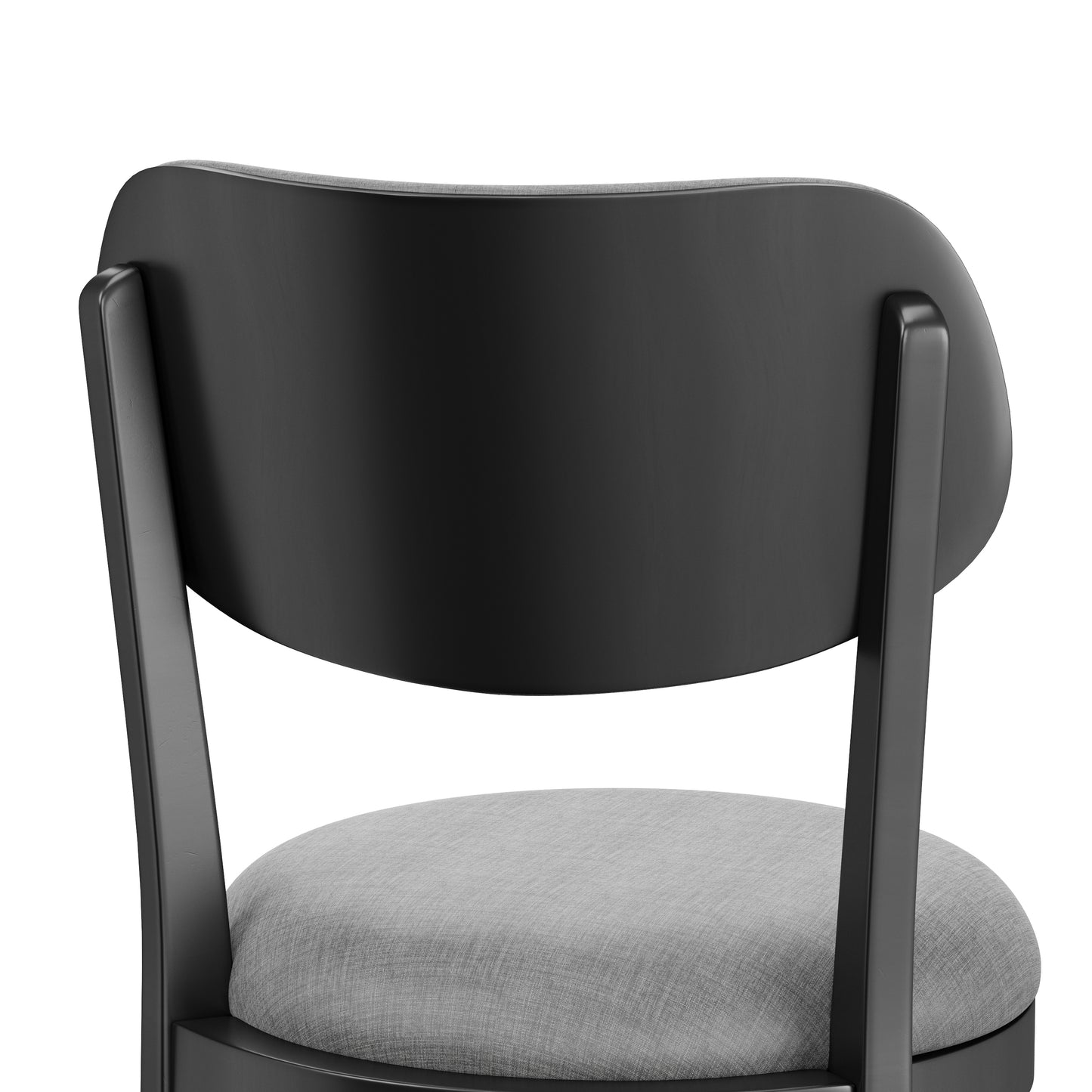 Hillsdale Furniture Sloan Wood Bar Height Swivel Stool, Black