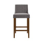 Hillsdale Furniture Lynne Wood Counter Height Stool, Walnut