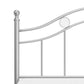 Hillsdale Furniture Vivian Metal Full Platform Bed, Silver