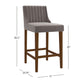 Hillsdale Furniture Lynne Wood Counter Height Stool, Walnut