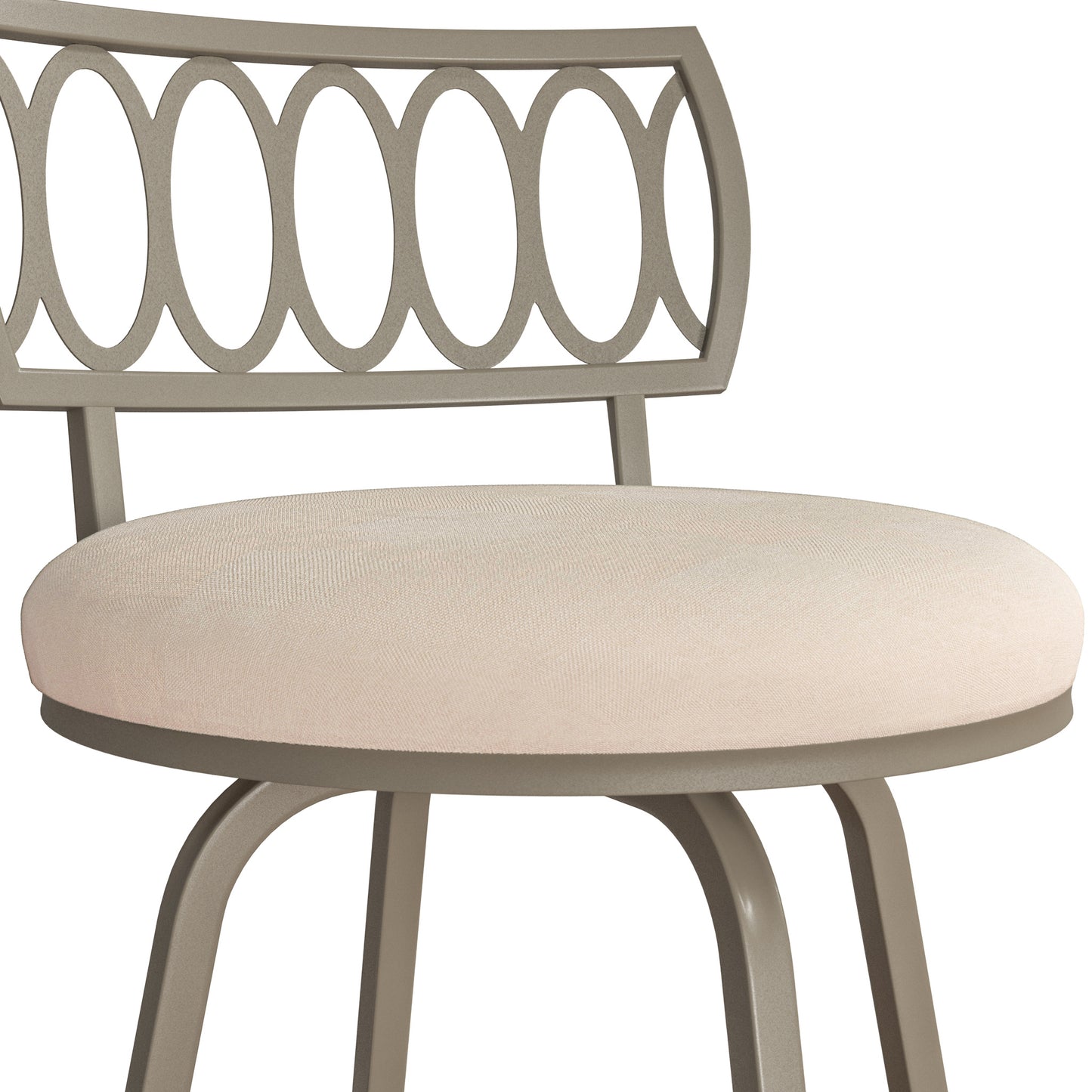 Hillsdale Furniture Canal Street Metal Adjustable Height Stool, Champagne Gold