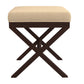 Hillsdale Furniture Morgan Upholstered Backless Vanity Stool, Espresso