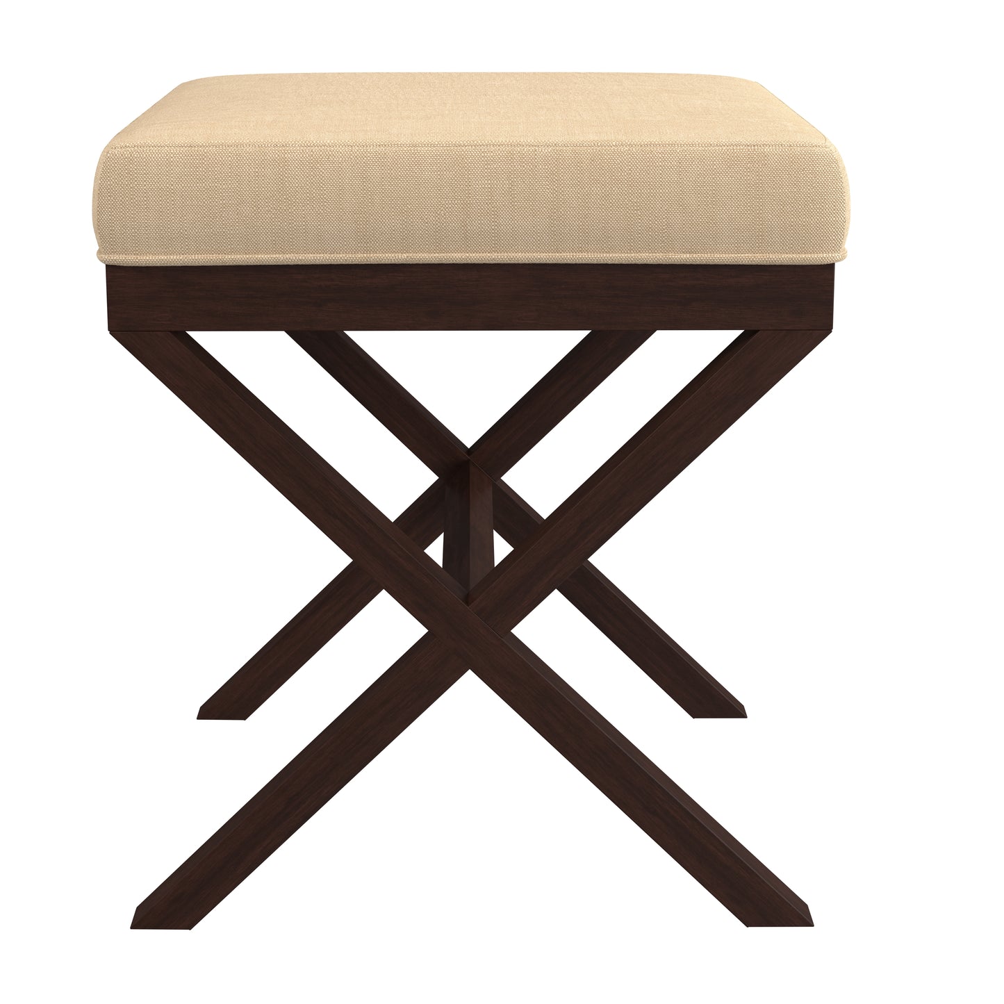 Hillsdale Furniture Morgan Upholstered Backless Vanity Stool, Espresso