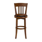 Hillsdale Furniture Canton Wood Bar Height Swivel Stool, Brown