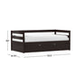 Hillsdale Kids and Teen Caspian Twin Daybed with Trundle, Chocolate