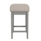 Hillsdale Furniture Maydena Wood Counter Height Stool, Distressed Gray