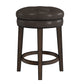 Hillsdale Furniture Krauss Wood Backless Counter Height Swivel Stool, Dark Brown