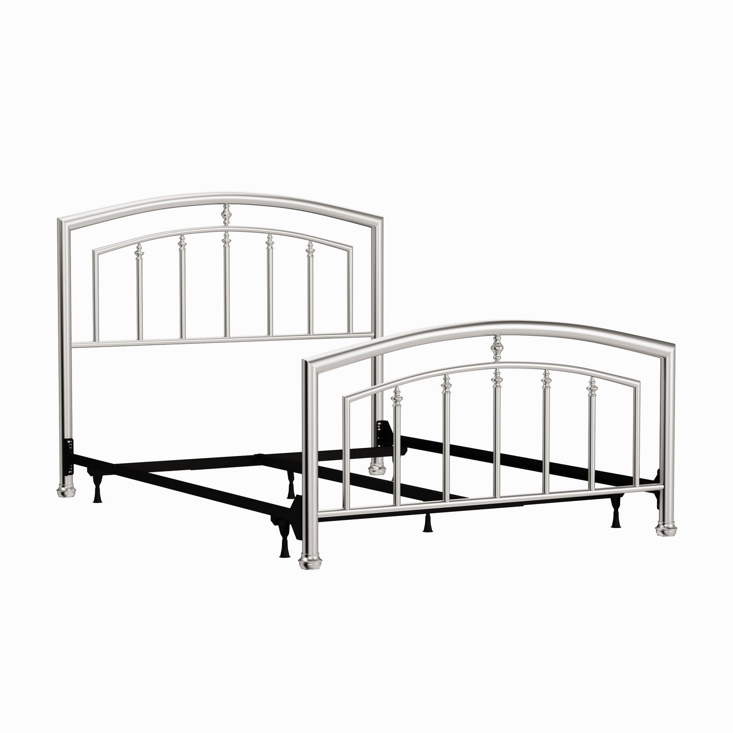 Hillsdale Furniture Claudia Queen Metal Bed, Matte Nickel