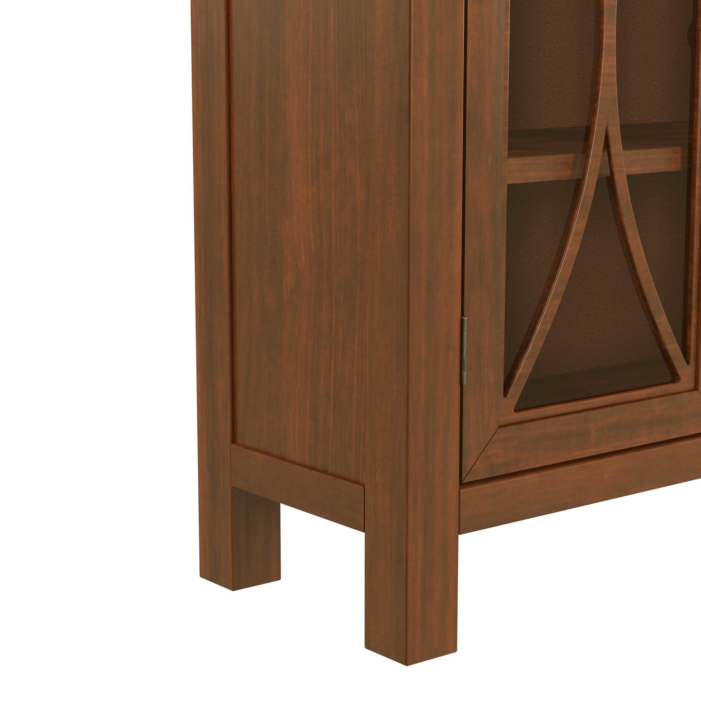 Hillsdale Furniture Bayside Wood 4 Door Console Cabinet, Rustic Mahogany