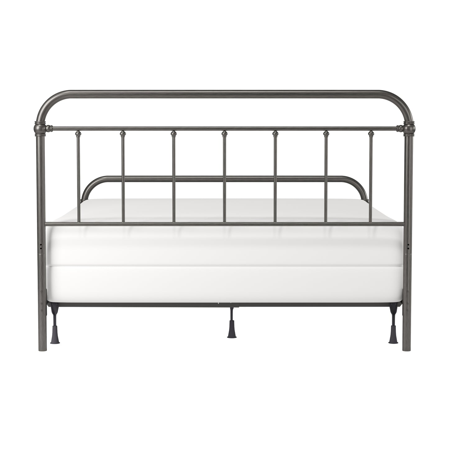 Hillsdale Furniture Kirkland Metal King Bed, Aged Pewter