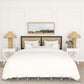 Hillsdale Furniture Serena Wood and Cane Panel Full/Queen Headboard with Frame, Chocolate