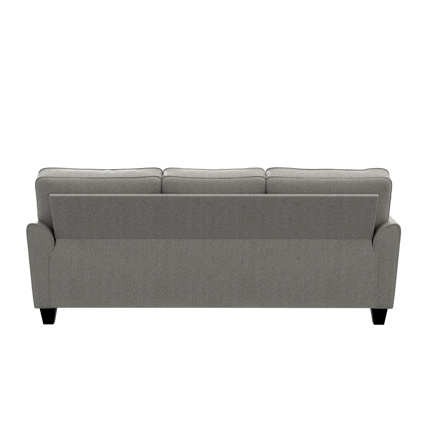 Hillsdale Furniture Daniel Upholstered Reversible Chaise Sectional with Storage Ottoman, Nature Gray