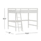 Hillsdale Kids and Teen Caspian Full Loft Bed, White