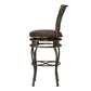 Hillsdale Furniture Montello Metal Bar Height Swivel Stool, Old Steel