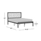 Hillsdale Furniture Naomi Full Metal Bed, Gray