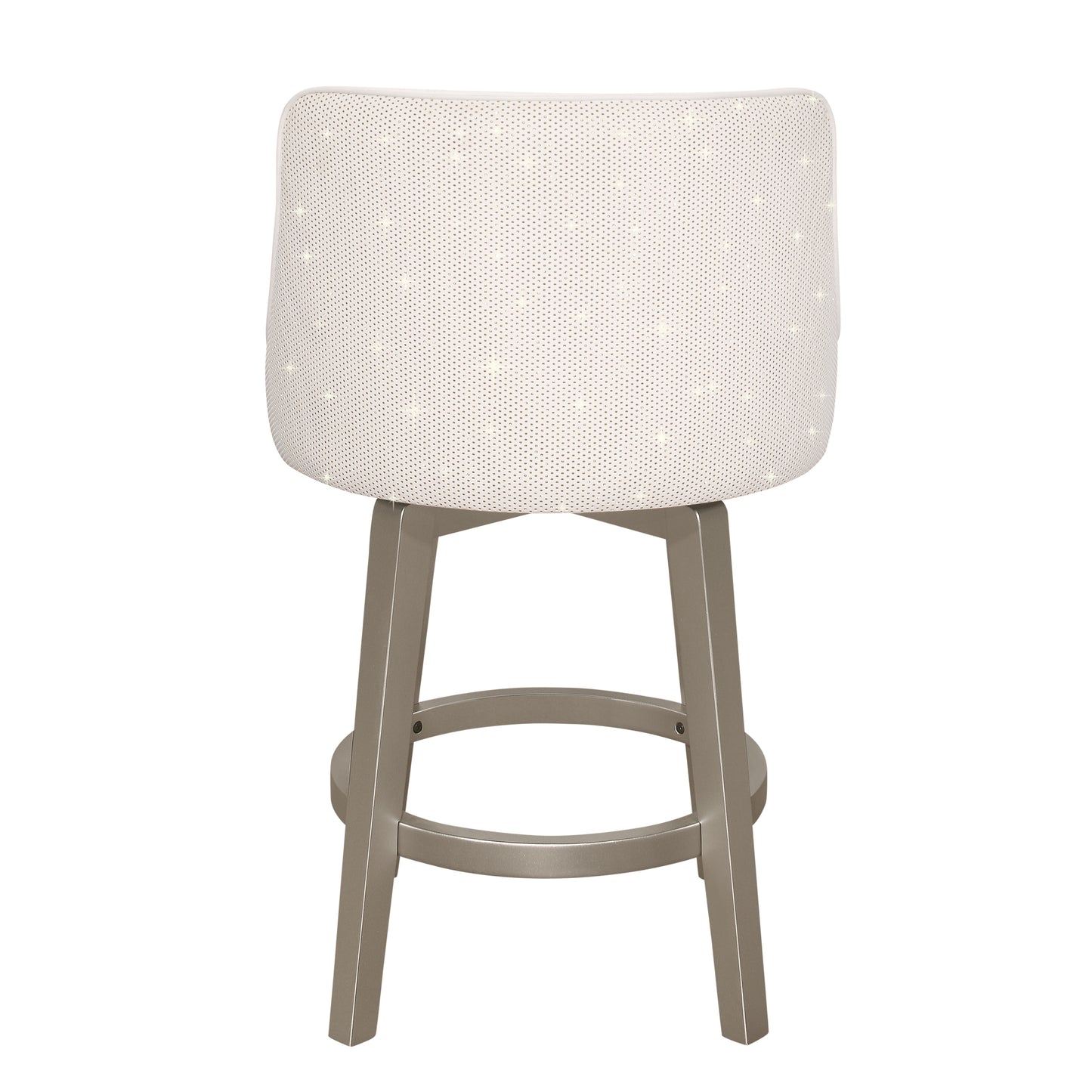 Hillsdale Furniture Stonebrooke Wood and Upholstered Counter Height Swivel Stool, Champagne