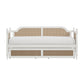 Hillsdale Furniture Melanie Wood and Cane Twin Daybed with Trundle, White