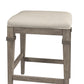 Hillsdale Furniture Arabella Wood Backless Counter Height Stool, Distressed Gray