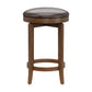 Hillsdale Furniture Brendan Wood Backless Counter Height Swivel Stool, Brown Cherry