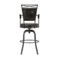 Hillsdale Furniture Bridgetown Metal Bar Height Swivel Stool, Pewter