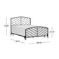 Hillsdale Furniture Essex Metal Queen Bed, Gray Bronze