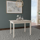 Hillsdale Furniture Spencer Wood Dining Table, White Wire Brush