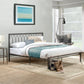 Hillsdale Furniture Naomi King Metal Bed, Gray