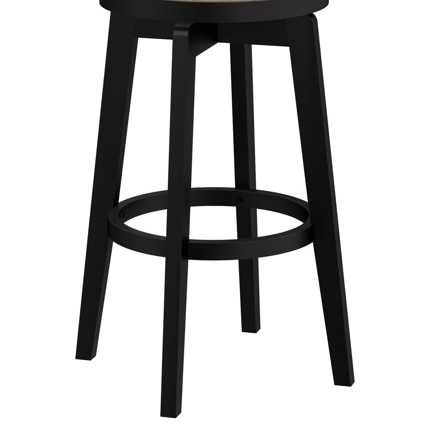 Hillsdale Furniture Foxmoor Wood Bar Height Swivel Stool, Black