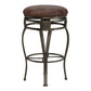 Hillsdale Furniture Montello Metal Backless Swivel Bar Height Stool, Old Steel