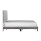 Hillsdale Furniture Crestone Upholstered King Platform Bed, Silver/Gray