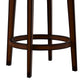 Hillsdale Furniture Victoria Wood Counter Height Swivel Stool, Dark Chestnut