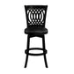 Hillsdale Furniture Van Draus Wood Bar Height Swivel Stool, Black