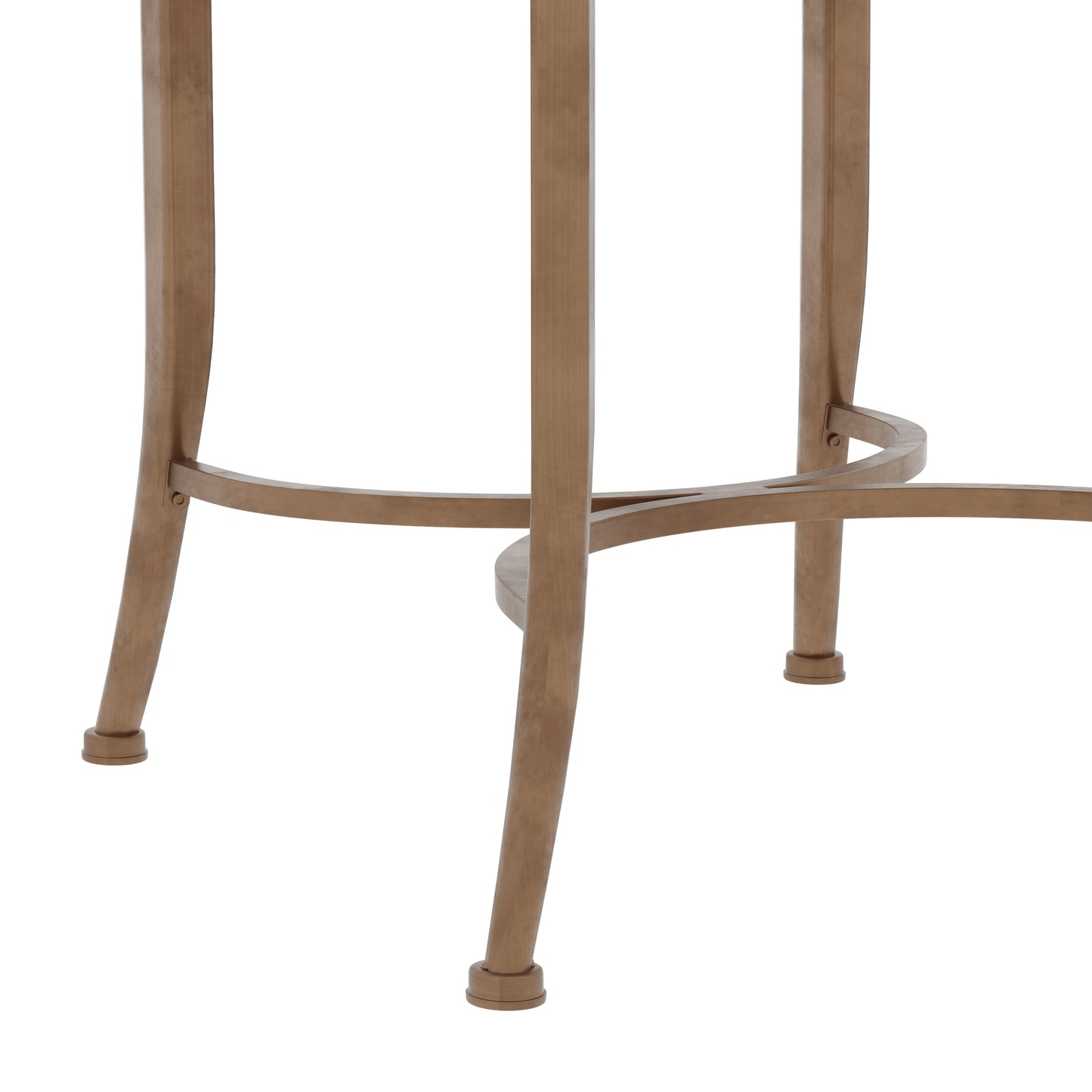 Hillsdale Furniture Canal Street Metal Vanity Stool, Golden Bronze