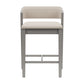 Hillsdale Furniture Dresden Wood Counter Height Stool, Distressed Gray