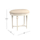 Hillsdale Furniture Cape May Backless Metal Vanity Stool, Matte White