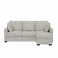 Hillsdale Furniture York Upholstered Sectional Chaise, Stone