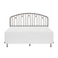 Hillsdale Furniture Riverbrooke Metal Arch Scallop Full/Queen Headboard with Frame, Bronze