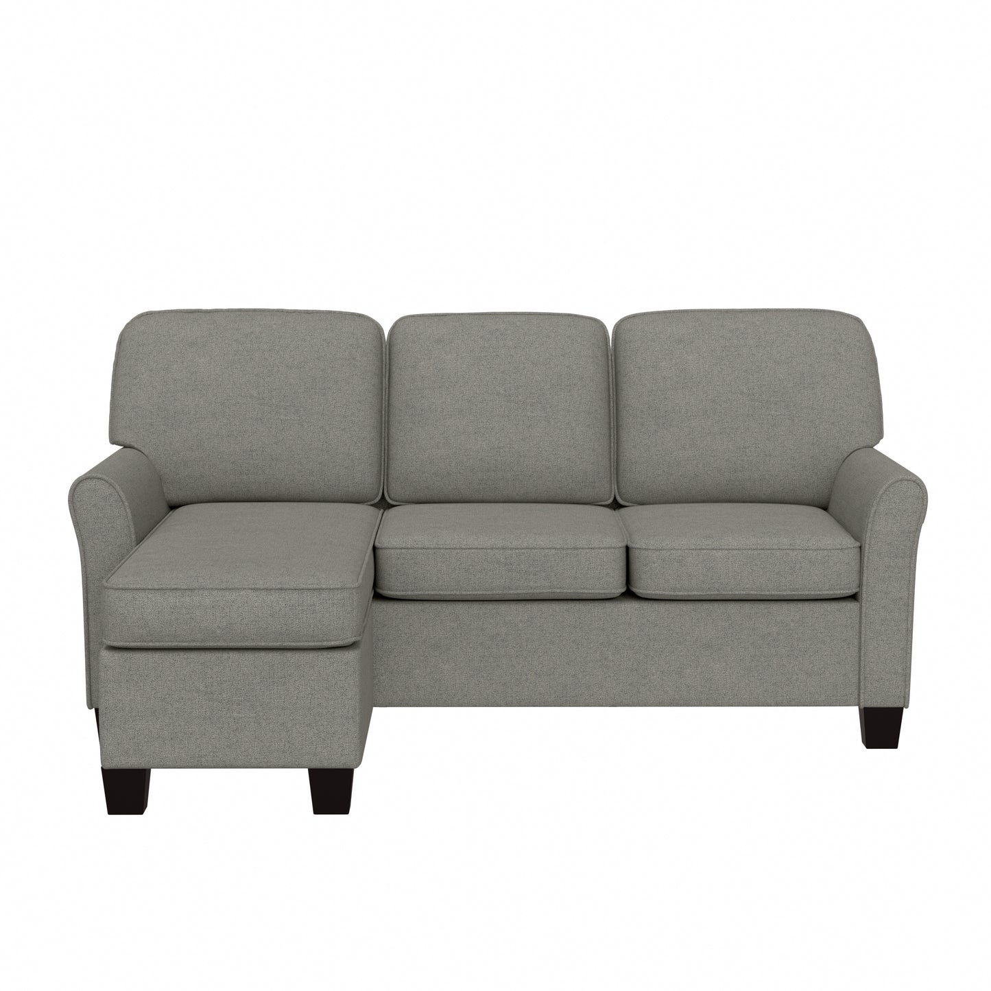 Hillsdale Furniture Upholstered Reversable Sectional Chaise, Gray