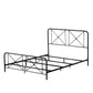 Hillsdale Furniture Williamsburg Queen Metal Bed, Black Sparkle