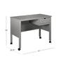 Hillsdale Kids and Teen Schoolhouse 4.0 Wood 1 Drawer Desk, Gray