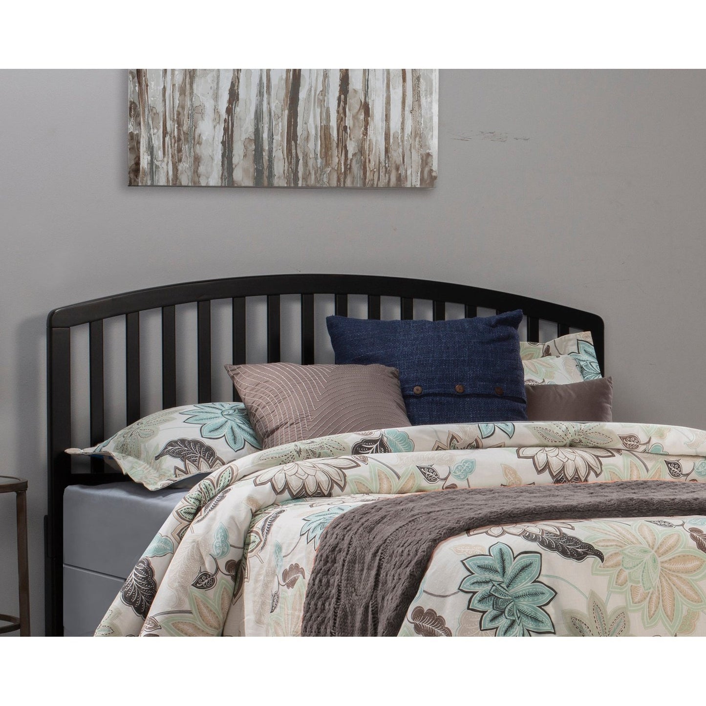 Hillsdale Furniture Carolina Wood Full/Queen Headboard, Black