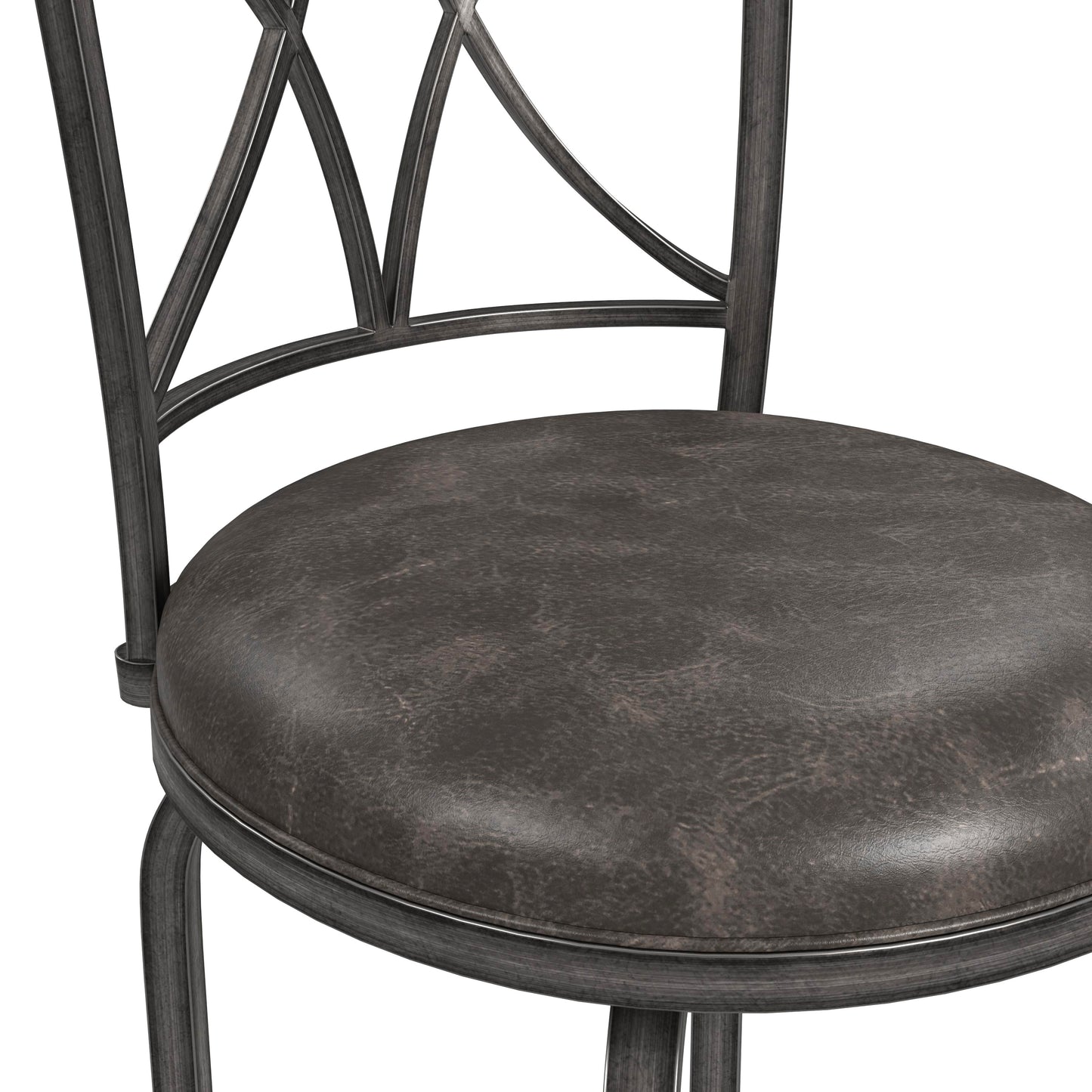 Hillsdale Furniture Killona Metal Counter Height Swivel Stool, Antique Pewter